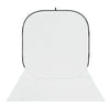 Studioking background board bbt-01-20 wit zwart 400x150 cm