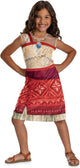 Disguise disney - moana 2, costume moana vaiana basic plus dress, size s (5 - 6 years)