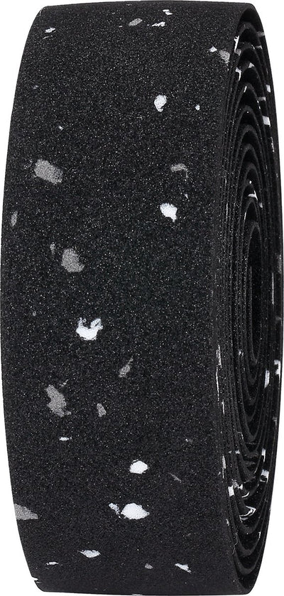 Bbb cycling handlebar tape racing bike - self-adhesive handlebar tape with stretch material - anti-slip - length: 200cm - thickness: 2mm - including handlebar caps - black speckled eco - racing ribbon bht-01eco