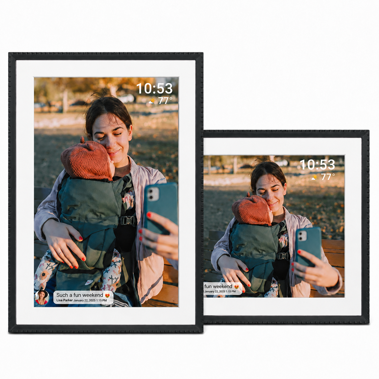 Frameo Benel Frameo Digital Foto Frame HF-109t Black 10,1 pollici con frameglow