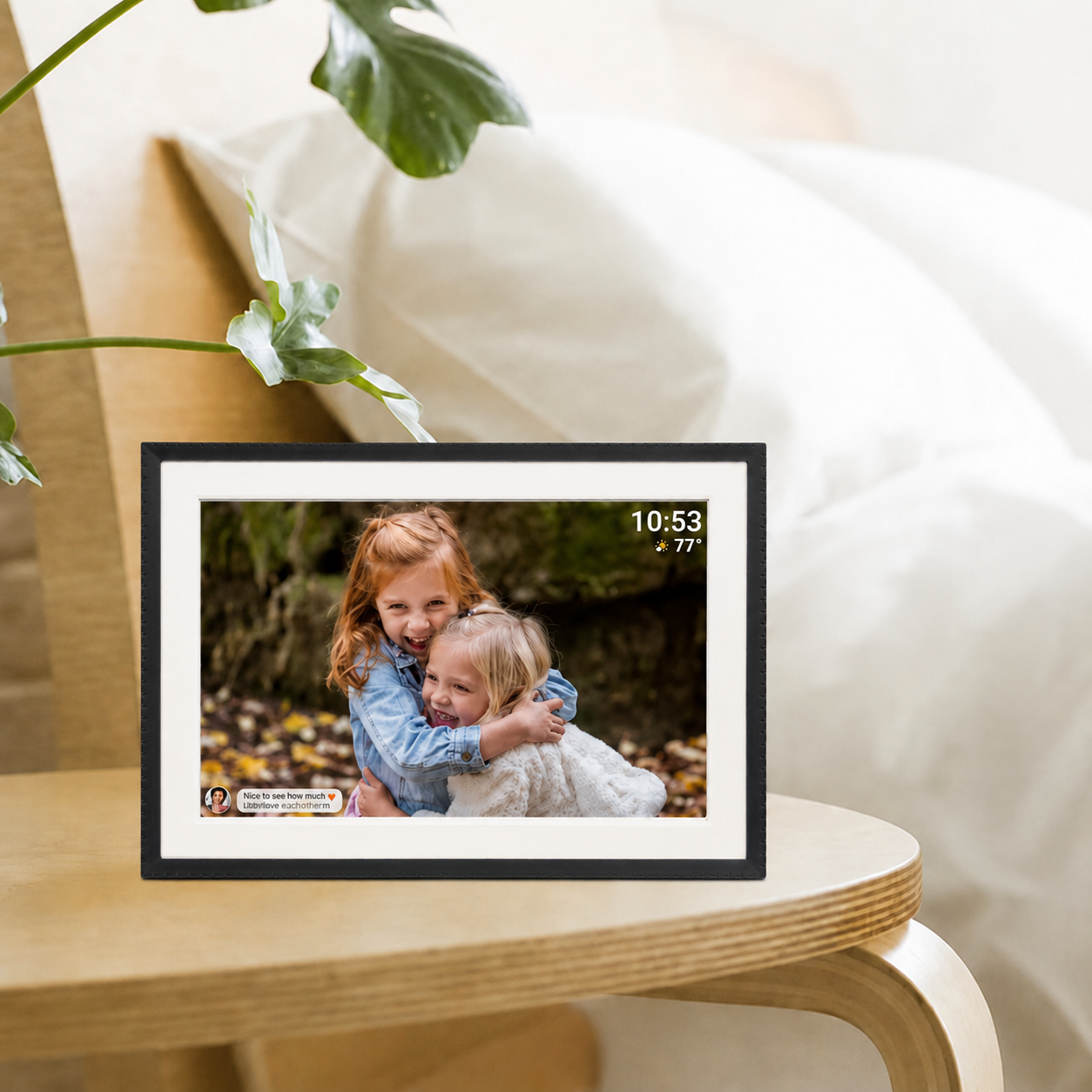 Frameo Benel Frameo Digital Foto Frame HF-109t Black 10,1 pollici con frameglow
