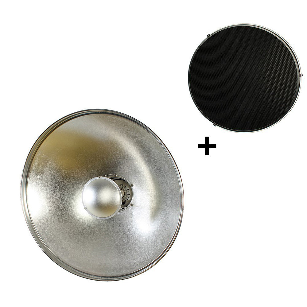 StudioKing Beauty Dish Argento SK-BD420 42 cm con nido d'ape