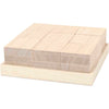 Blocchetti in legno Creativ Company, misura 4x4x4 cm, 9 pezzi, 1 scatola