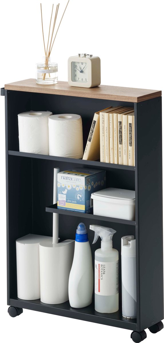 Carro de baño Yamazaki - torre - negro