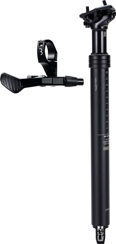 Bbb cycling lift post adjustable seat post dropper post ø30.9 mm - seat post with remote control lever - 518 mm - certified for: ebike, mtb racing bike - bsp-51