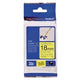Cinta de identificación flexible brother tzefx641 18mmx8m negro amarillo