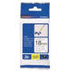 Nastro per etichette brother tzefx241 18mmx8m bianco e nero
