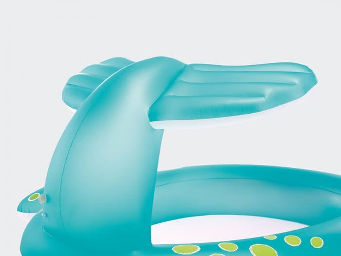 Piscina balena con spruzzatore d'acqua
