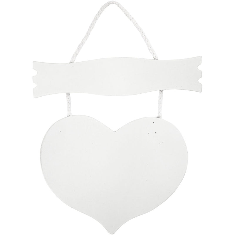 Corazón de empresa Creativ con plato, medidas 28x19 cm, grosor 5 mm, 1 unidad
