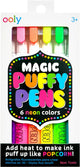 Ooly - rotulador magic puffy - 6 rotuladores 3D neón - tinta magic puff por calentamiento