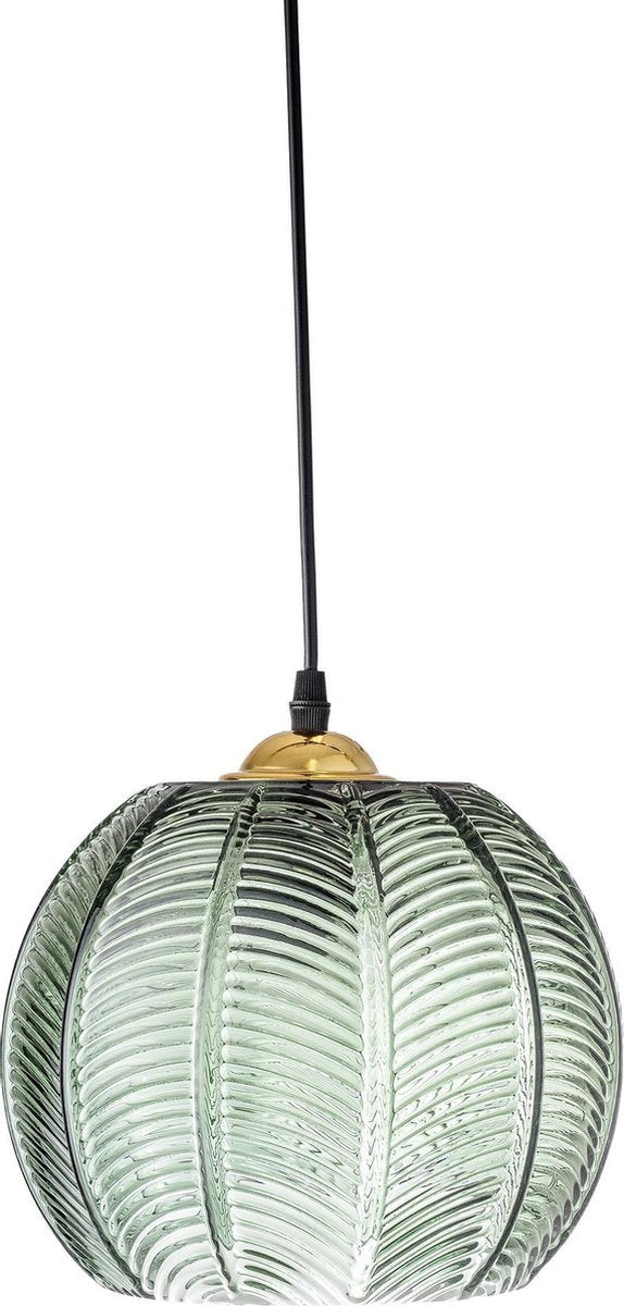 Bloomingville lampada a sospensione in vetro verde adar