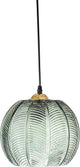 Bloomingville lampada a sospensione in vetro verde adar