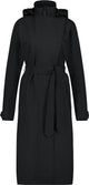 Agu trench lungo impermeabile urbano outdoor donna - nero - xl