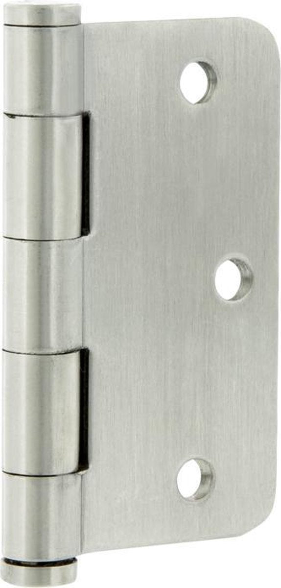 Cerniera Starx modello quadrato, con perno mobile, angoli tondi, acciaio inox 76 x 76 mm (3 pezzi)