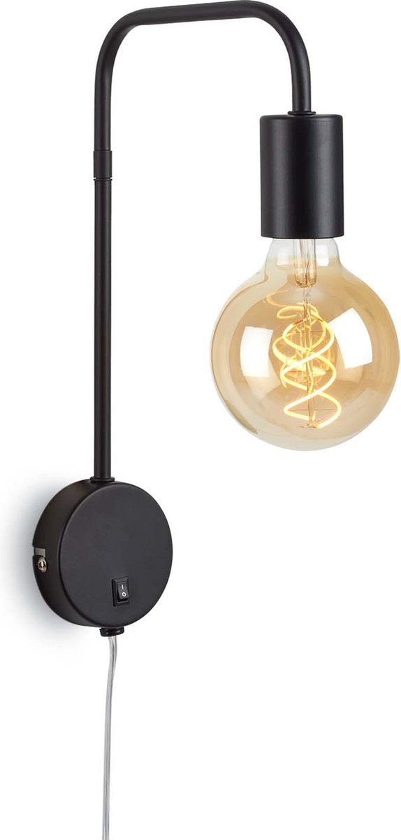 Briloner - alva - lampada da comodino - lampada da camera - incl. interruttore on/off - senza lampadine - max. 10 w - cavo di alimentazione 1,8 m