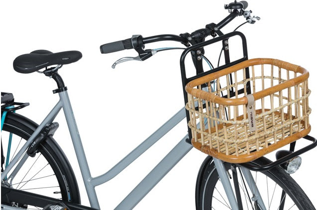 Basil Green Life - cestino per biciclette Rattan - Medium - Terra Naturale Brown