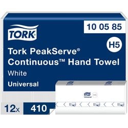 Toallas Tork Peakserve blancas de 1 capa