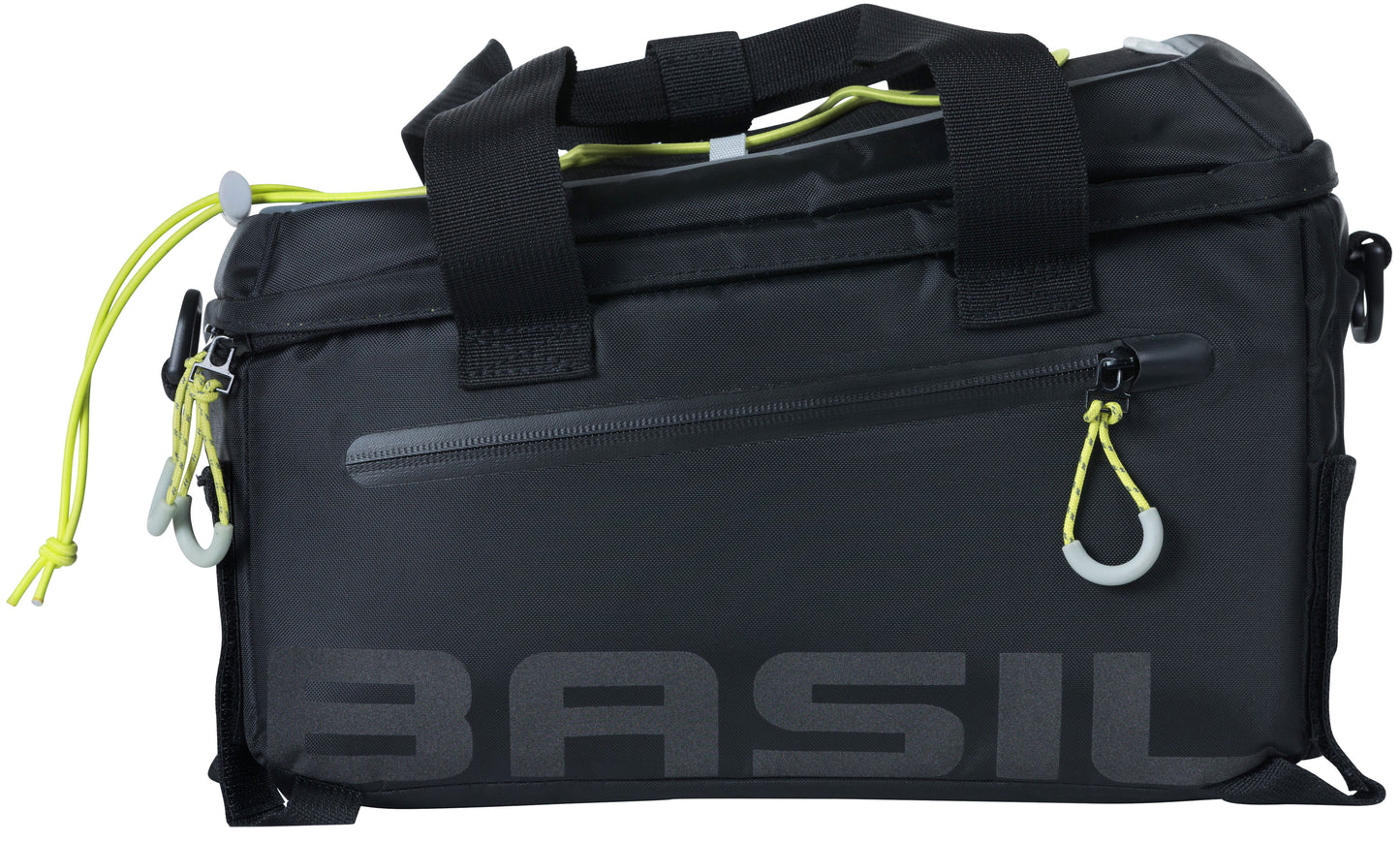 Basil Miles Trunkbag - Sporty Black Bagugh Business Bag per fondi sportivi - 7L - Lime nero