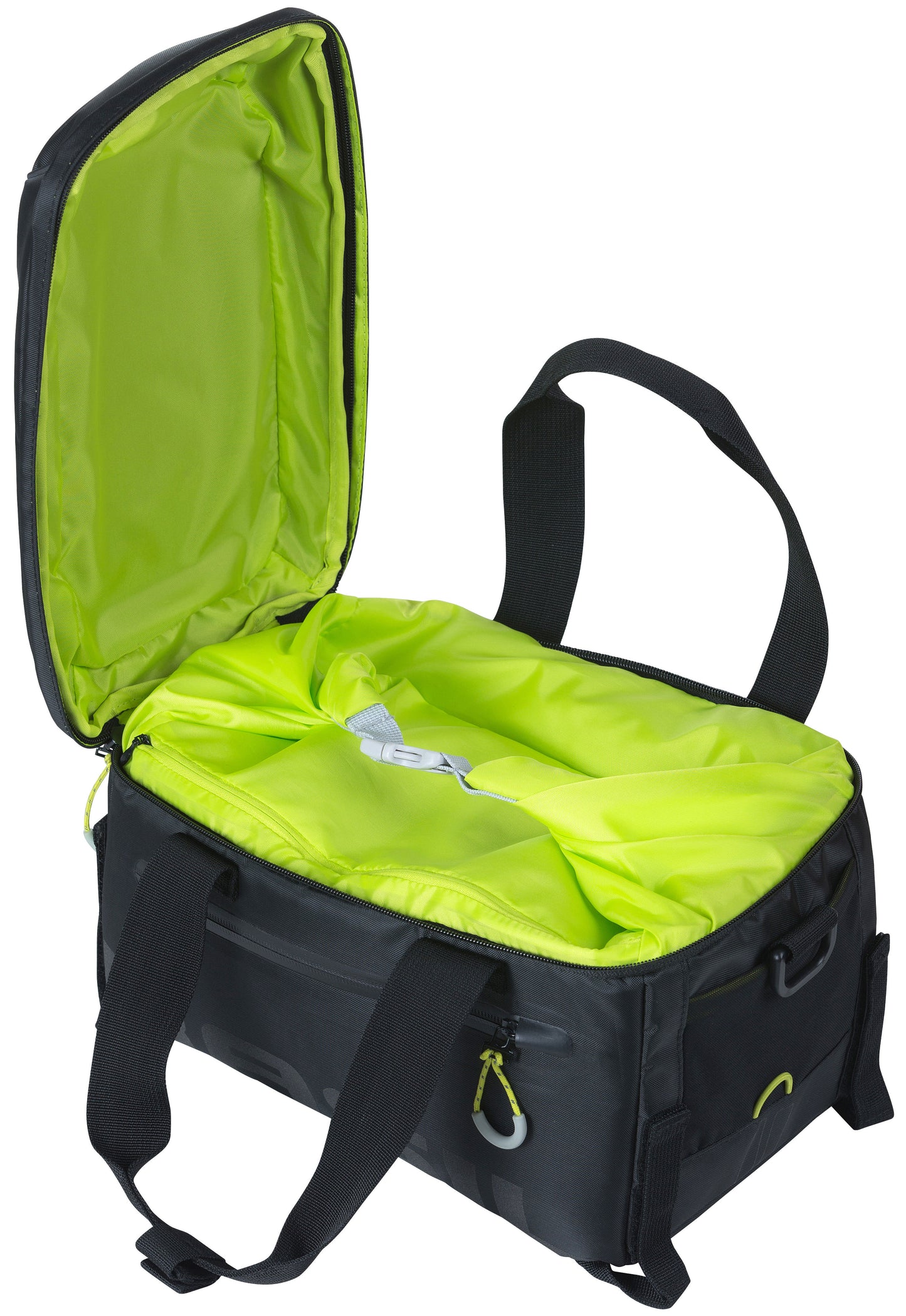 Basil Miles Trunkbag - Sportieve zwarte bagagedragertas voor sportievelingen - 7L - Zwart Lime
