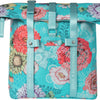 Basil Bloom Field fietsshopper, gerecycled PET, waterdicht, verstelbare schouderriem, laptopvak, 15-20L, sky blue