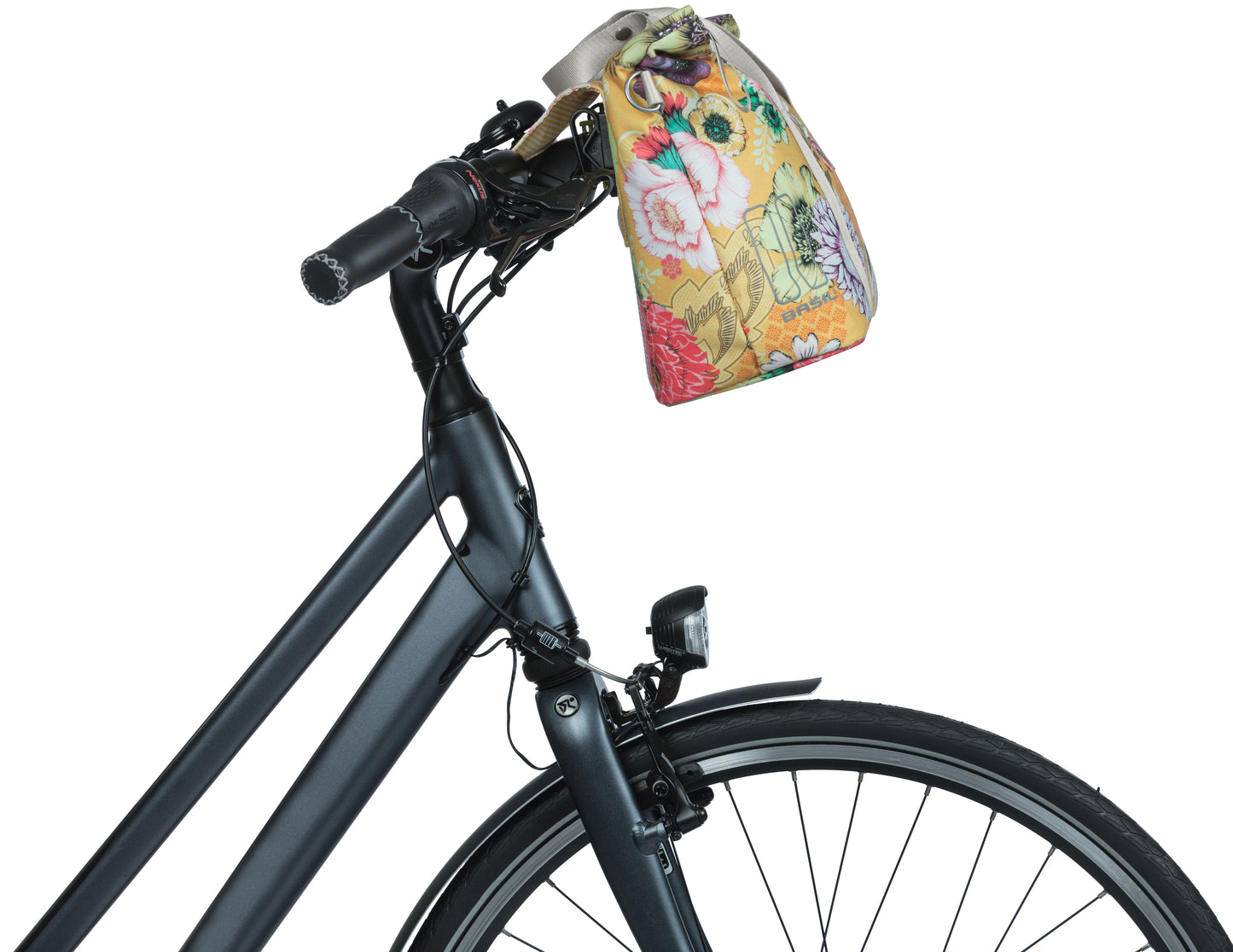 Basil Bloom Field MIK fietshandtas - Geel, compact en duurzaam - 8-11L