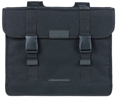 Basil Kavan Eco Classic Bicycle Bag - Canvas orgánico sostenible - Negro - 68L