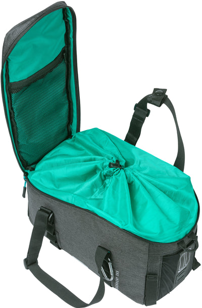 Basil Discovery 365D Bobno de comportamiento de equipaje M - Negro, Repelente del Agua, 9L, Unisex, Sporty