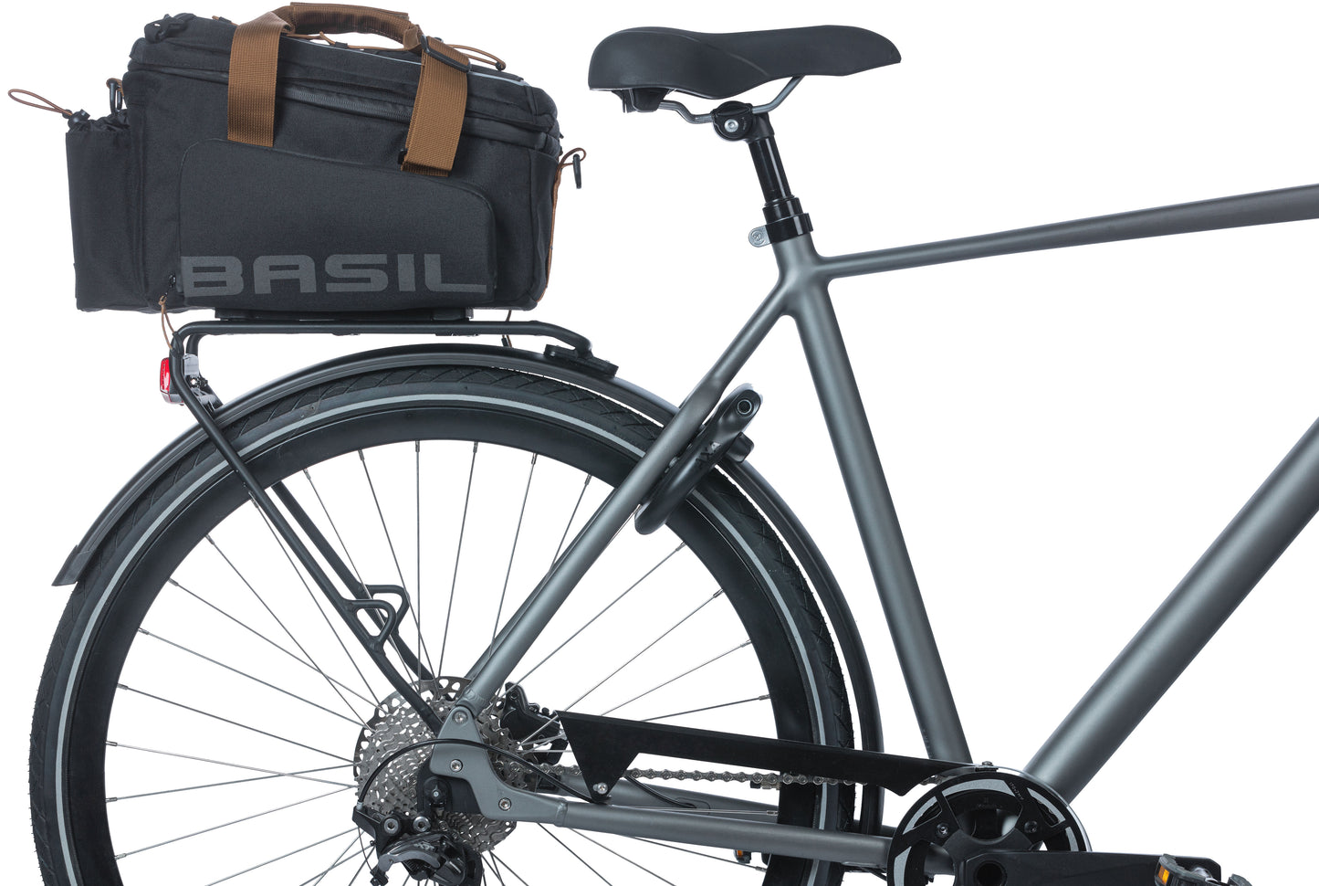 BASIL Miles XL Bagagedragertas Waterdicht Heren Fiets Zwart