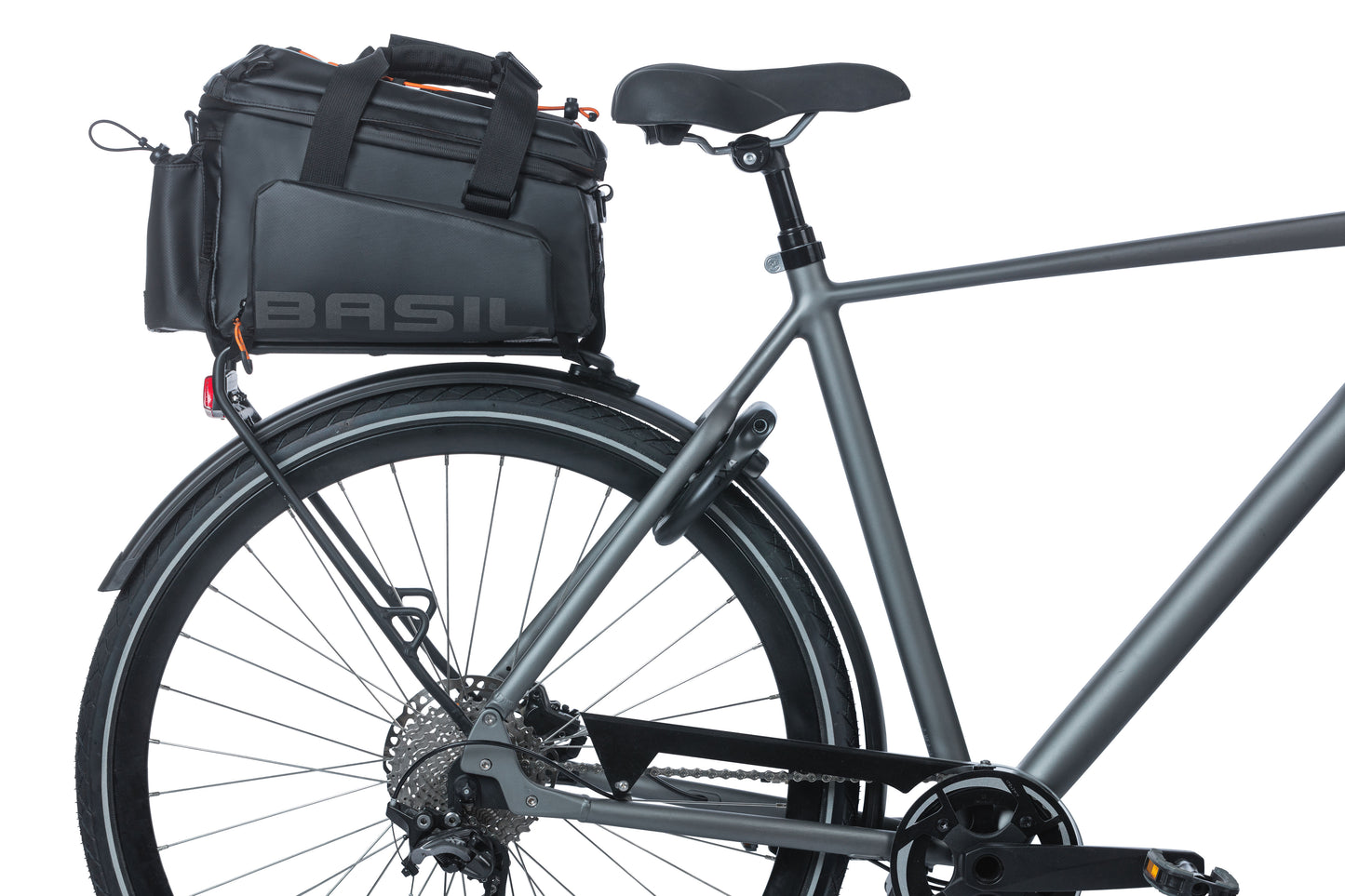 Basil Miles XL PRO BAGGI BAGGIO BAGGIO, arancione nero, impermeabile, 9-36L, adatto alle biciclette elettriche