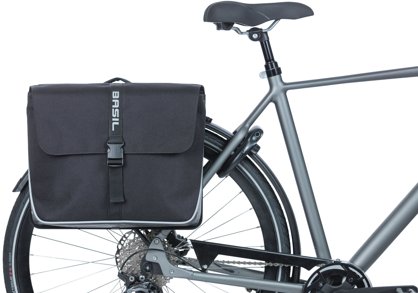 Basil Forte Double Bicycle Borsa, acqua -repo, 35L, nero.