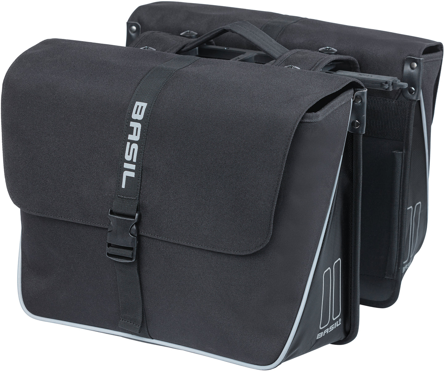 Basil Forte Double Bicycle Borsa, acqua -repo, 35L, nero.