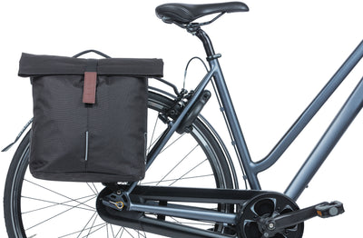 Basil City Double Bicycle Borse Mik Black