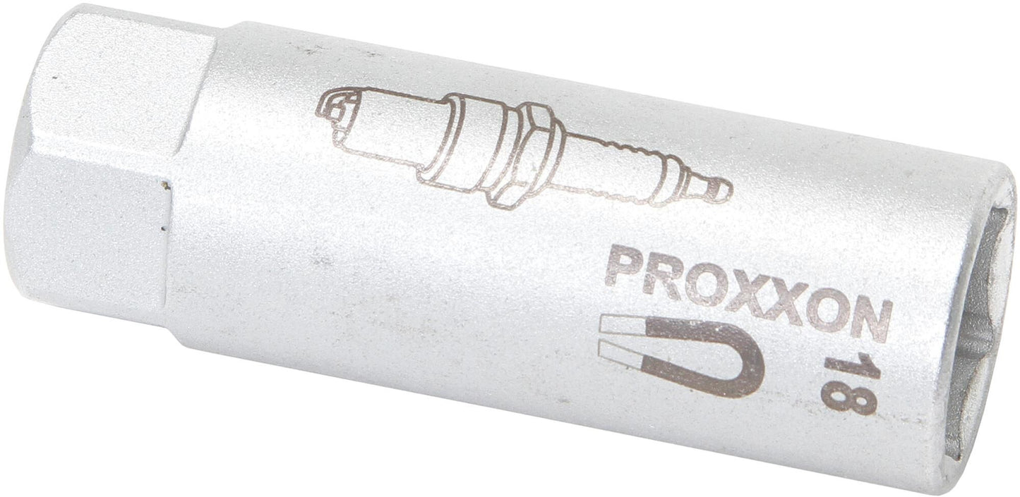 Proxxon zündkerzen-steckschlüsseleinsatz 1 2 end plug insert with magnets 18 mm proxxo