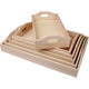 Creativ Company Vays, H: 5 cm, L: 29+32+35+38+41+44 cm, B: 16.5+19+22+25+27+30 cm, 6 pezzo 1 set