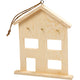 Gabinete de llave de madera con 3 ganchos