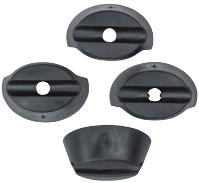 Anillos de goma de Basil Buddy - Juego de 4 - Negro