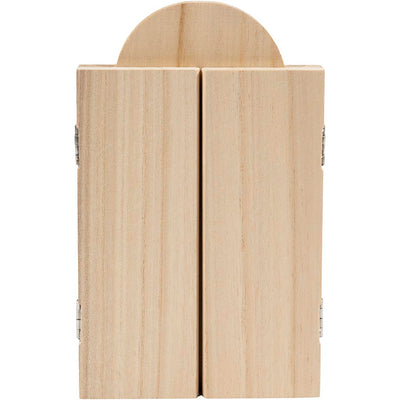 Creativ company creative houten drieluik ikoon 18 x 22 cm