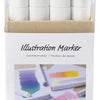 Creativ company tekenstift lijndikte 1+8mm pastelkleuren - 12st.
