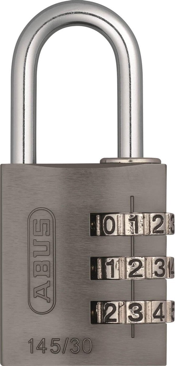 Abus number padlock 145 30 titanium