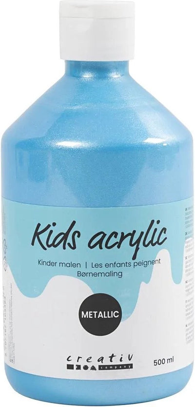 Pintura acrílica A-color metalizada, metalizada, azul claro, 500 ml 1 botella