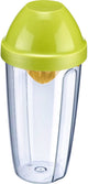 Shaker per tazza Westmark Mixer con spremiagrumi e disco di miscelazione rimovibile, capacità: 0,5 l, altezza: 18,7 cm, plastica, senza BPA, pressa + agita, colore: verde giallo trasparente, 30792270