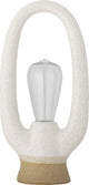 Bloomingville - lampada portatile latifa - batteria - bianco - terracotta