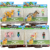 Minecraft 3d wind-up playset assorti | 6 stuks - afbeelding 1