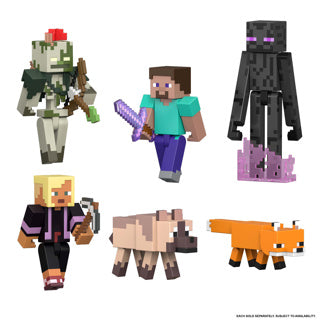 Mattel minecraft action figure steve 8 cm action figure