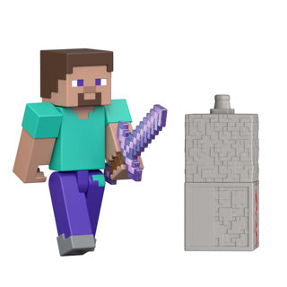 Mattel minecraft action figure steve 8 cm action figure
