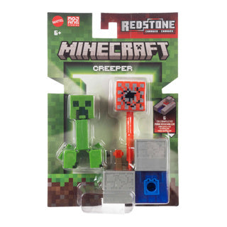 Action figure e set di accessori Mattel Minecraft Redstone Charged Creeper