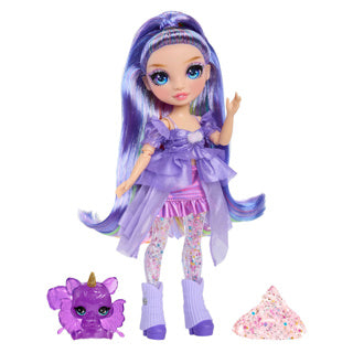 Mga entertainment arcobaleno alto arcobaleno luccica con melma moda bambola skyler (blu)