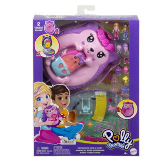 Polly Pocket Hedgehog Mom y PAP Compact