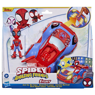 Hasbro Spidey and His Amazing Friends Glow Tech Web-Crawler and Spidey action figure