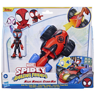 Hasbro Spidey and His Amazing Friends Glow Tech Web-Crawler and Spidey action figure